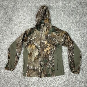 Guide Series Jacket Womens Medium Realtree Camo Hooded H2O Hunting Polyester